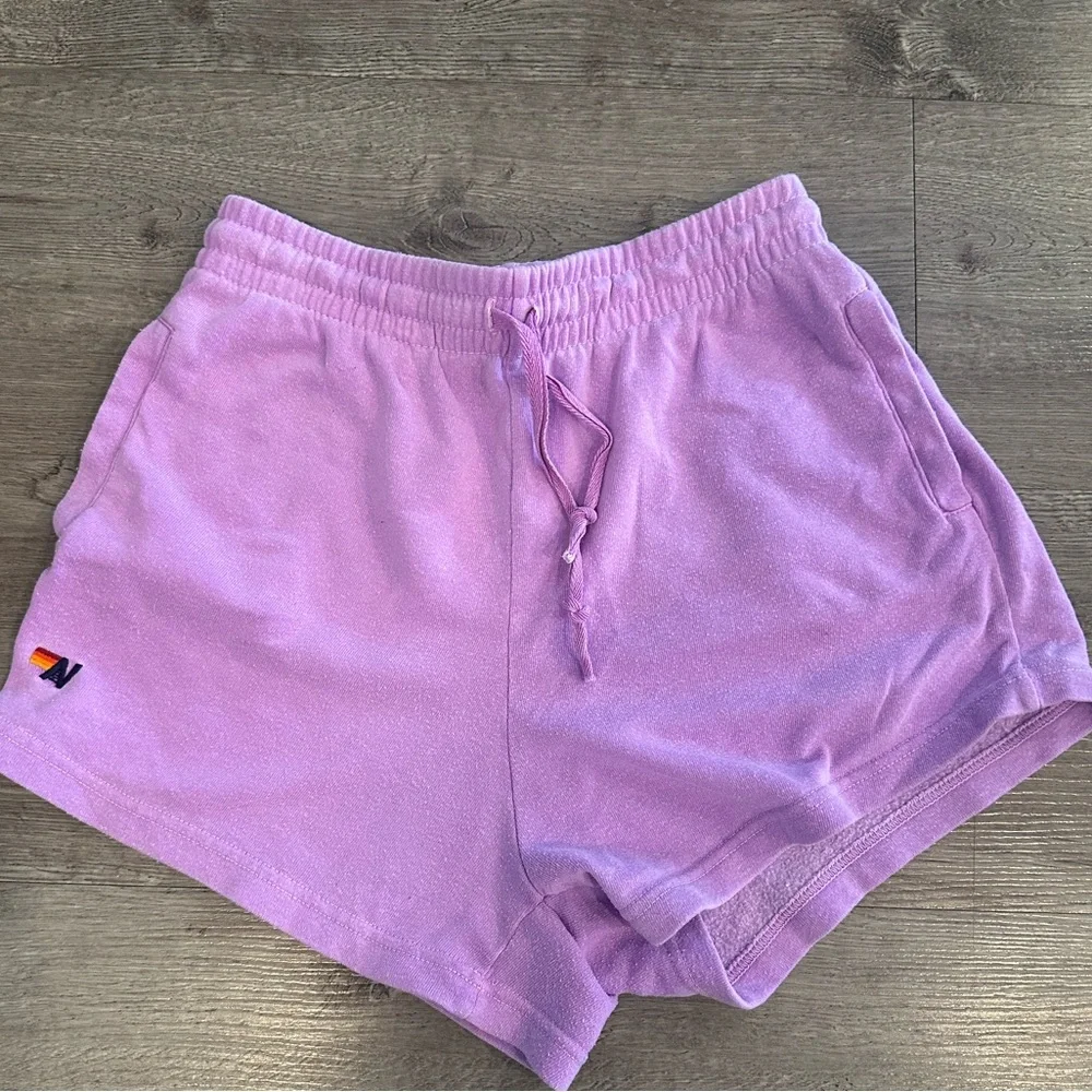 Aviator Nation Neon Purple Lounger Shorts - Picture 3 of 3